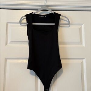 Black Sleeveless Bodysuit